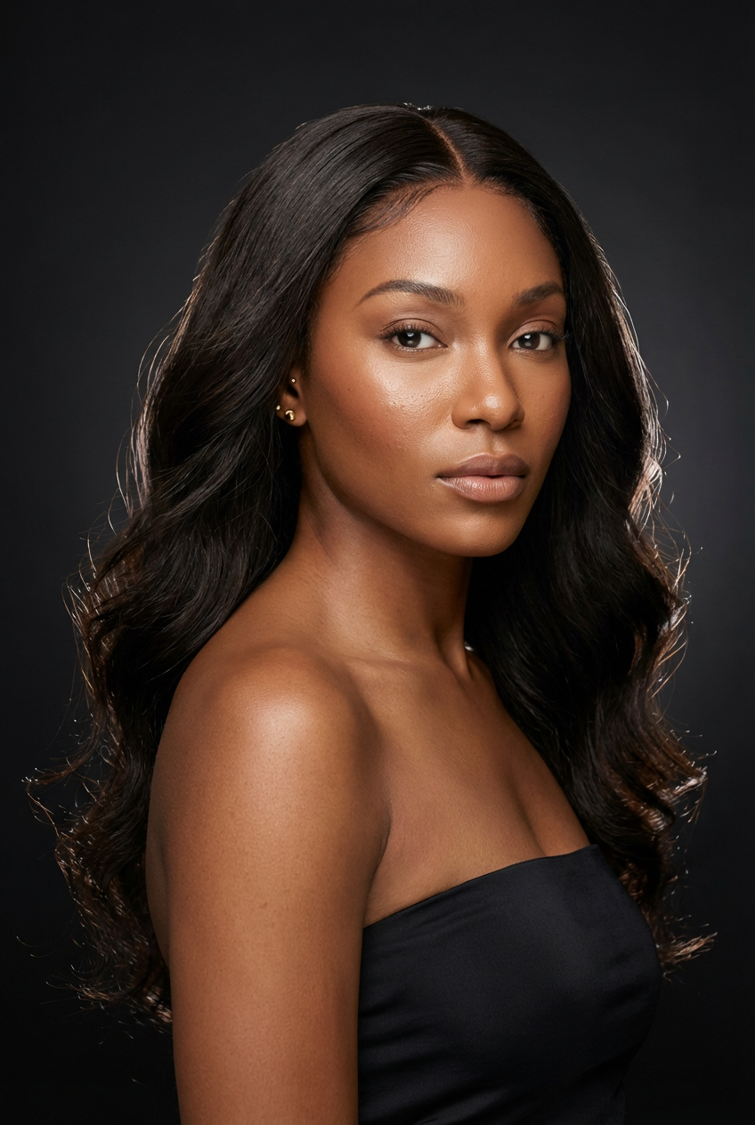 Luxury wig transformation
